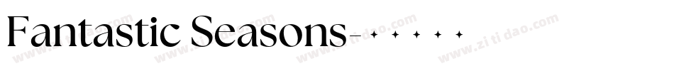 Fantastic Seasons字体转换